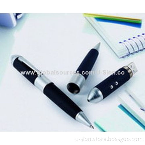 Spy Camera Pens with USB Flash Drive, Free Logo, No Drive and No External Power Supply